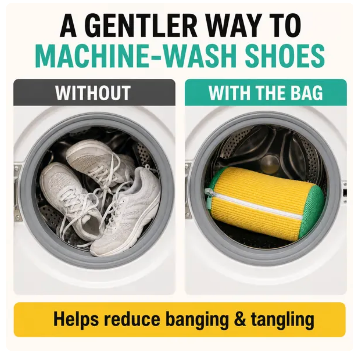 🌞 50% OFF NOW! Laundry Shoe Washing Bag for Washing Machine