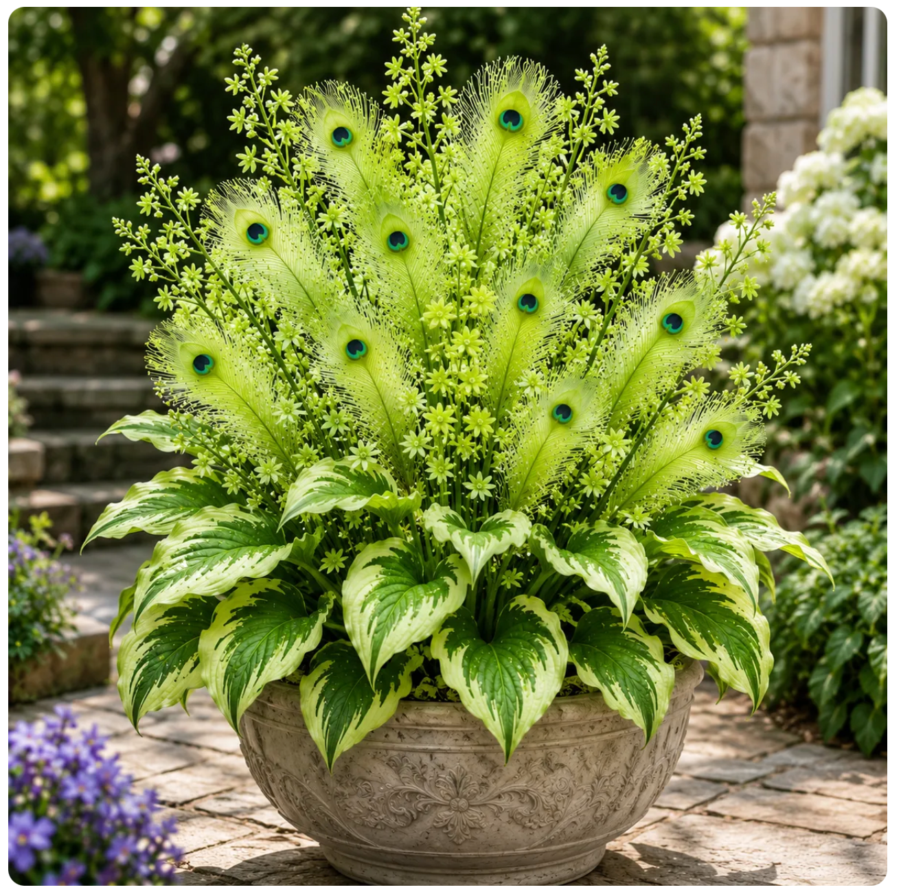 🌿🔥 Zilarta Hosta Corms – Stunning Colors That Brighten Any Space 🦚