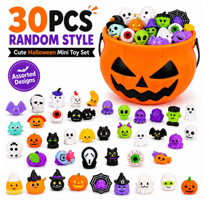 🔥 Last Day 60% OFF — 30PCS Halloween Mochi Squishy Toys | Random Styles | Party Favors
